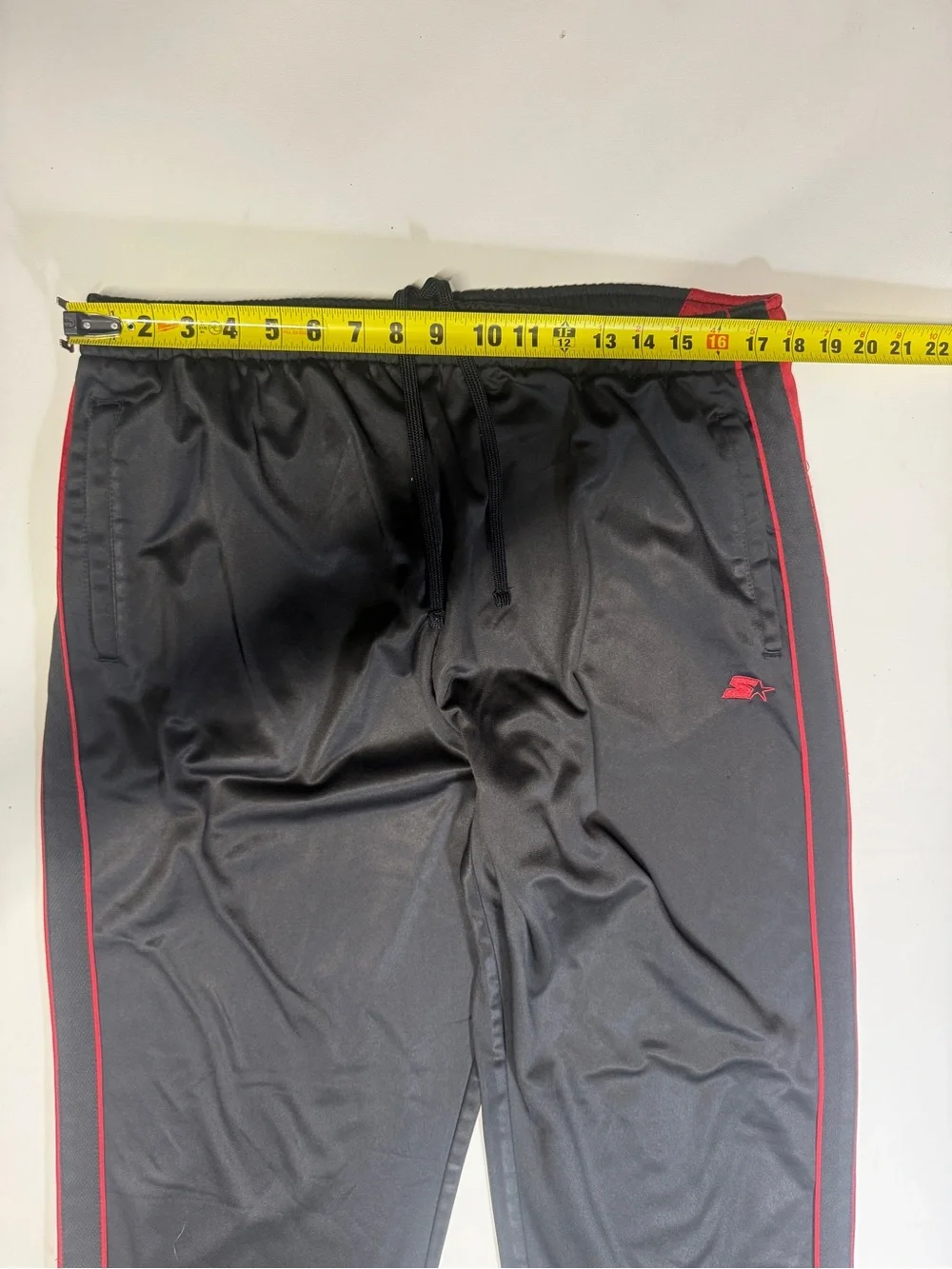 STARTER Black Sweatpants with White Logo - Picture 11 of 12